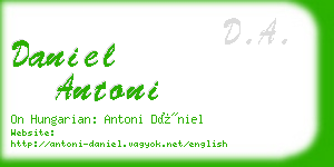 daniel antoni business card